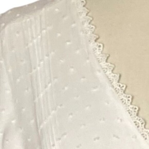 Lulus Completely In Love White Swiss Dot Button-Front Maxi Dress Cottagecore-XL - Picture 6 of 16